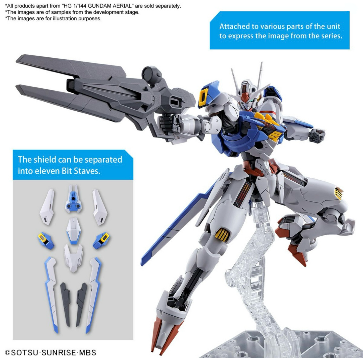 Mobile Suit Gundam The Witch From Mercury: Gundam Aerial High Grade 1:144 Scale Model Kit