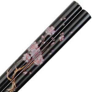 Cherry Blossom Black Japanese Style Chopsticks