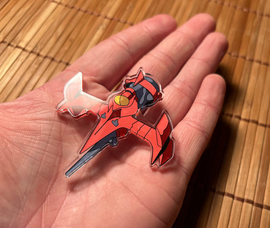 Anime Space Cowboy Spaceship, Acrylic Pin